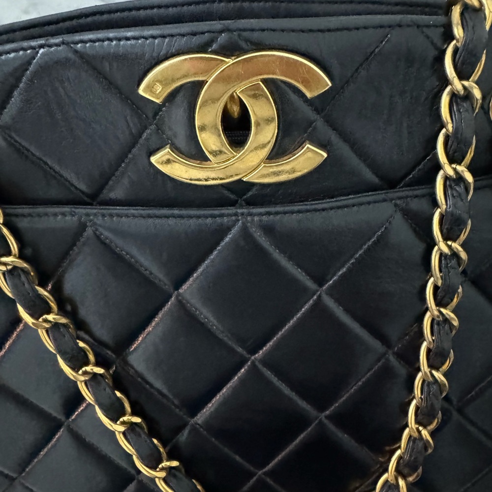Vintage - Chanel Black Timeless Quilted Bag with 24K - Picture 8 of 8